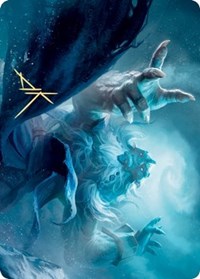 Cyclone Summoner Art Card (Gold-Stamped Signature) [Kaldheim: Art Series] | GnG Games