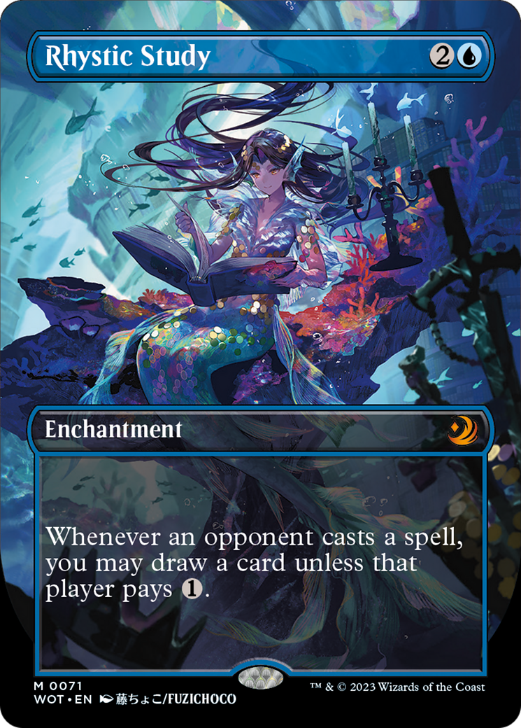Rhystic Study (Anime Borderless) [Wilds of Eldraine: Enchanting Tales] | GnG Games