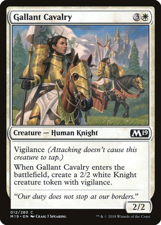 Gallant Cavalry [Core Set 2019] | GnG Games