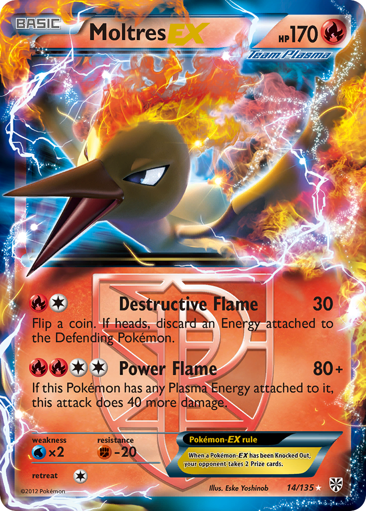 Moltres EX (14/135) [Black & White: Plasma Storm] | GnG Games