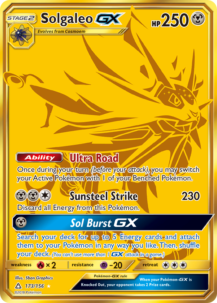 Solgaleo GX (173/156) [Sun & Moon: Ultra Prism] | GnG Games