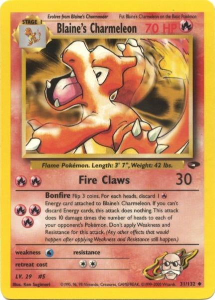 Blaine's Charmeleon (31/132) [Gym Challenge Unlimited] | GnG Games