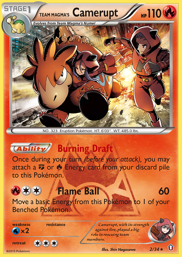 Team Magma's Camerupt (2/34) [XY: Double Crisis] | GnG Games