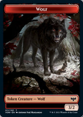 Wolf (011) // Spirit (002) Double-sided Token [Innistrad: Crimson Vow Tokens] | GnG Games