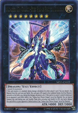 Number 62: Galaxy-Eyes Prime Photon Dragon [MP15-EN022] Ultra Rare | GnG Games