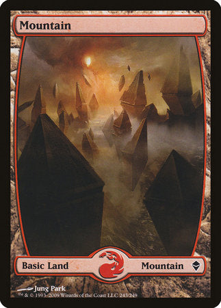 Mountain (243) - Full Art [Zendikar] | GnG Games