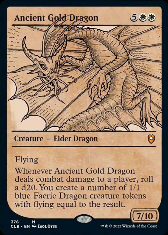 Ancient Gold Dragon (Showcase) [Commander Legends: Battle for Baldur's Gate] | GnG Games