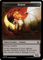 Angel (3) // Demon Double-Sided Token [March of the Machine Commander Tokens] | GnG Games