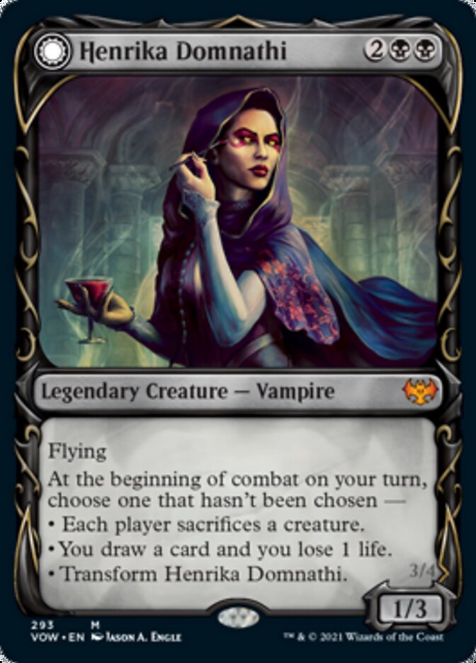 Henrika Domnathi // Henrika, Infernal Seer (Showcase Fang Frame) [Innistrad: Crimson Vow] | GnG Games