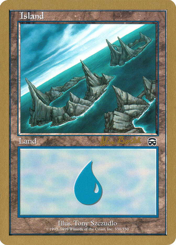 Island (ab338a) (Alex Borteh) [World Championship Decks 2001] | GnG Games