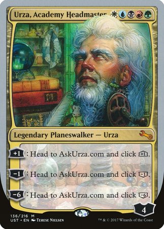 Urza, Academy Headmaster [Unstable] | GnG Games