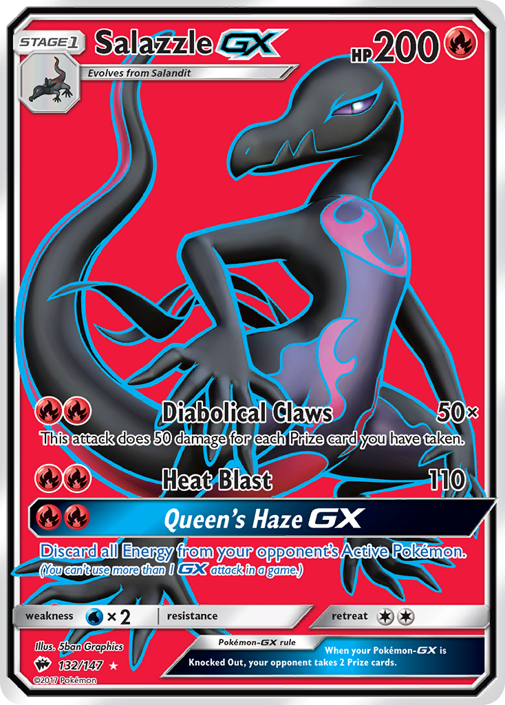 Salazzle GX (132/147) [Sun & Moon: Burning Shadows] | GnG Games