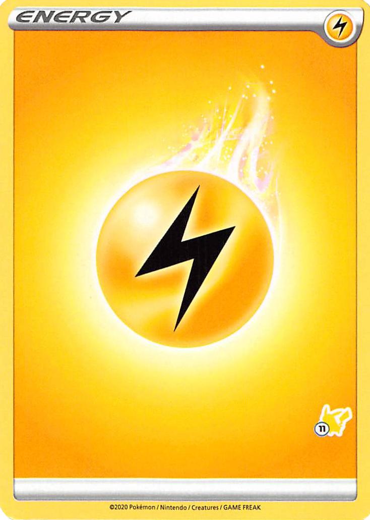 Lightning Energy (Pikachu Stamp #11) [Battle Academy 2022] | GnG Games