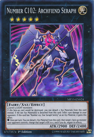 Number C102: Archfiend Seraph [MP15-EN024] Super Rare | GnG Games