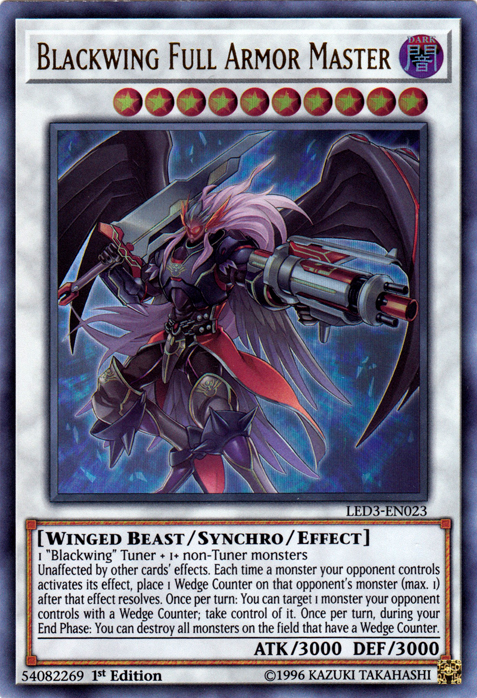 Blackwing Full Armor Master [LED3-EN023] Ultra Rare | GnG Games