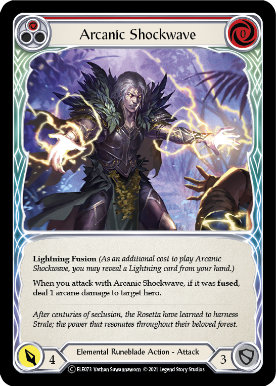 Arcanic Shockwave (Red) [U-ELE073] Unlimited Rainbow Foil | GnG Games