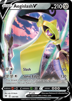 Aegislash V (126/185) [Sword & Shield: Vivid Voltage] | GnG Games