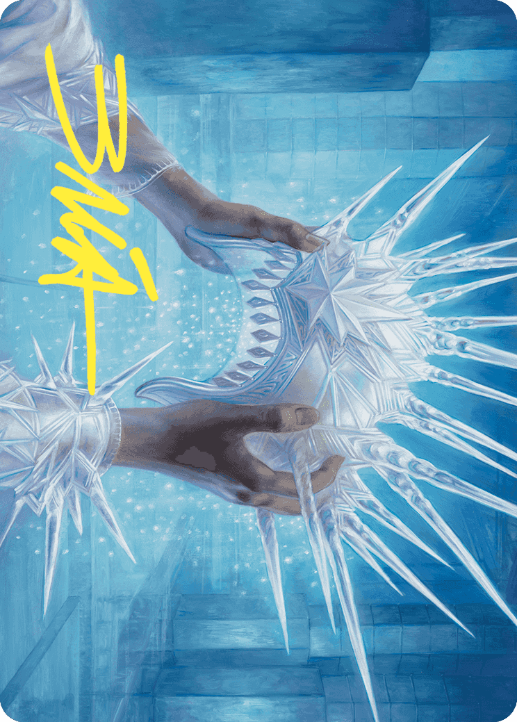Hylda's Crown of Winter Art Card (Gold-Stamped Signature) [Wilds of Eldraine Art Series] | GnG Games