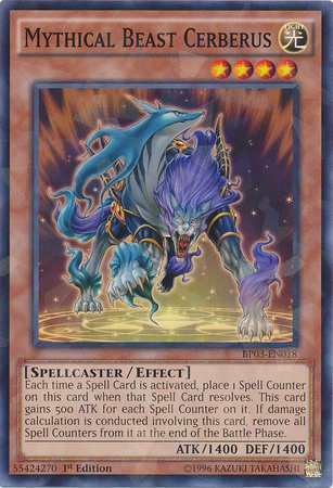 Mythical Beast Cerberus (Shatterfoil) [BP03-EN018] Common | GnG Games