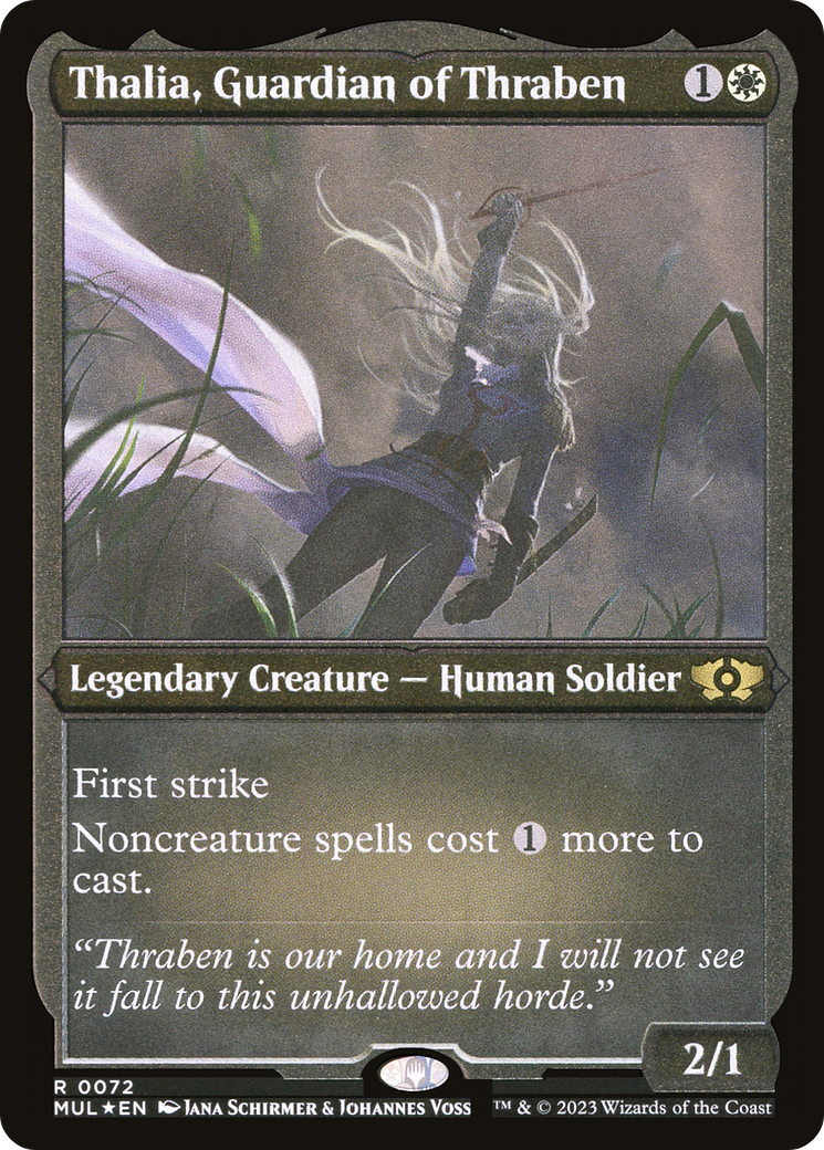 Thalia, Guardian of Thraben (Foil Etched) [Multiverse Legends] | GnG Games