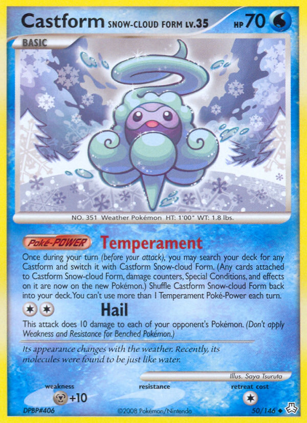 Castform Snow-cloud Form (50/146) [Diamond & Pearl: Legends Awakened] | GnG Games