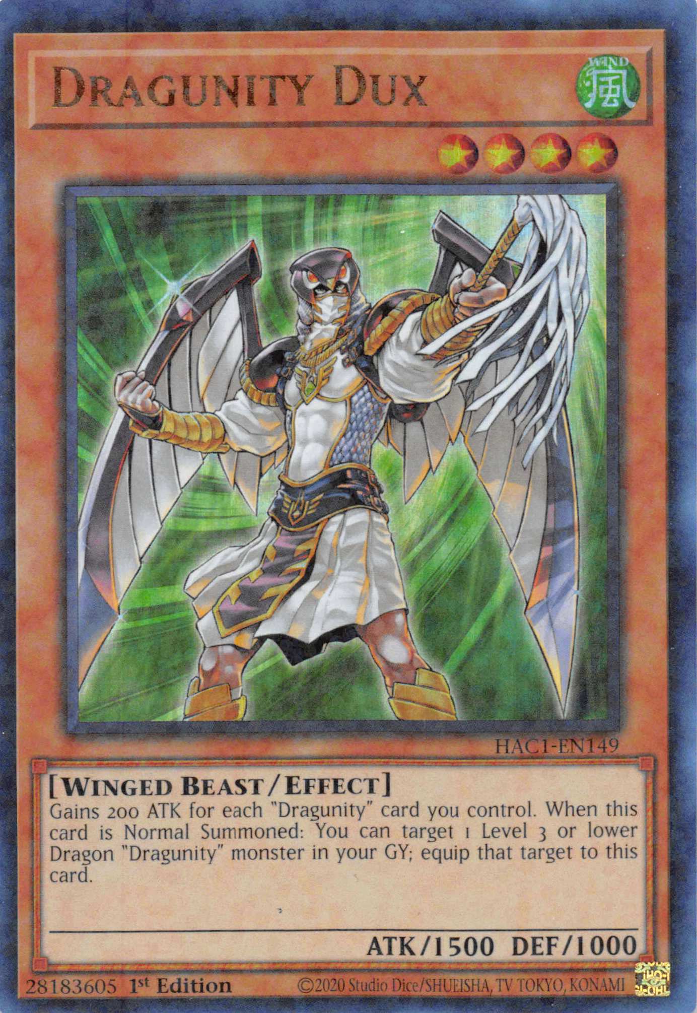 Dragunity Dux (Duel Terminal) [HAC1-EN149] Parallel Rare | GnG Games