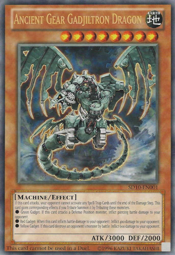 Ancient Gear Gadjiltron Dragon (Oversized) (Machine Madness) [SD10-EN001] Promo | GnG Games