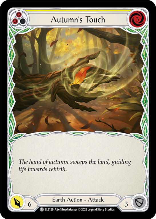 Autumn's Touch (Yellow) [ELE129] (Tales of Aria)  1st Edition Rainbow Foil | GnG Games