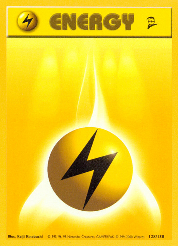 Lightning Energy (128/130) [Base Set 2] | GnG Games