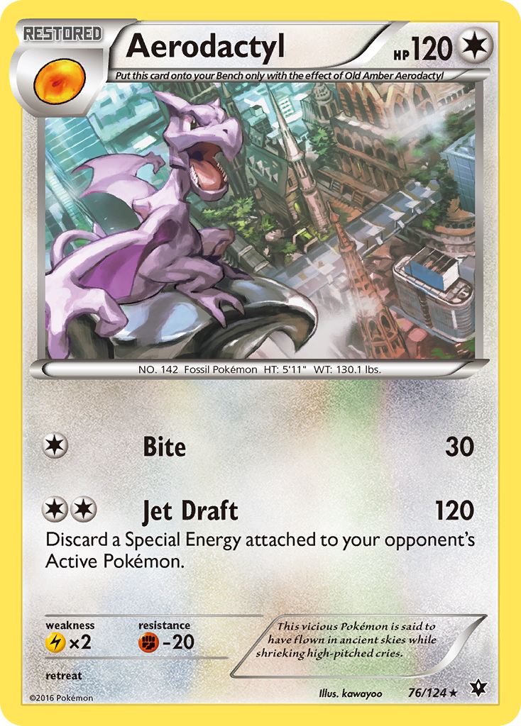 Aerodactyl (76/124) [XY: Fates Collide] | GnG Games