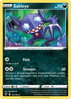 Sableye (105/185) [Sword & Shield: Vivid Voltage] | GnG Games
