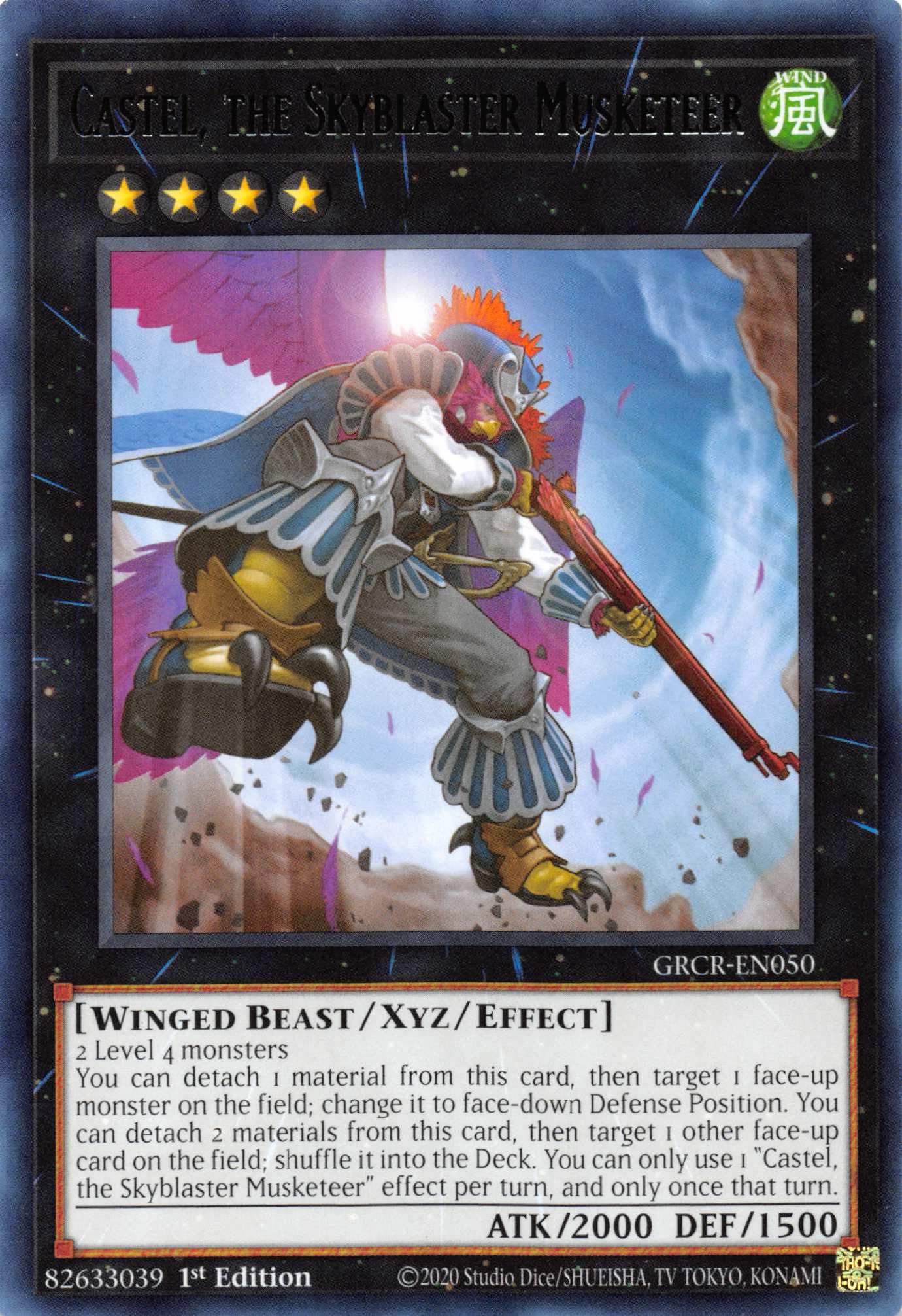 Castel, the Skyblaster Musketeer [GRCR-EN050] Rare | GnG Games