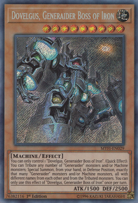 Dovelgus, Generaider Boss of Iron [MYFI-EN029] Secret Rare | GnG Games