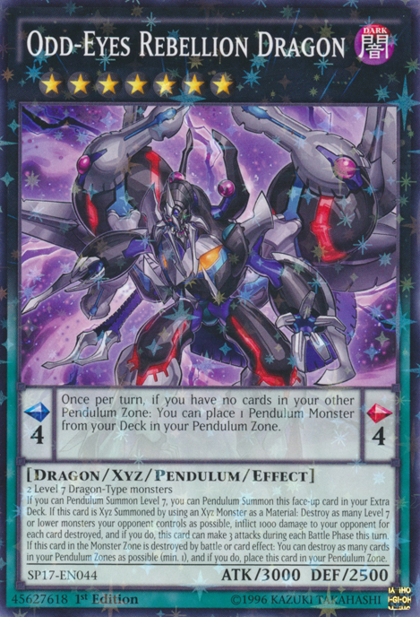 Odd-Eyes Rebellion Dragon [SP17-EN044] Starfoil Rare | GnG Games