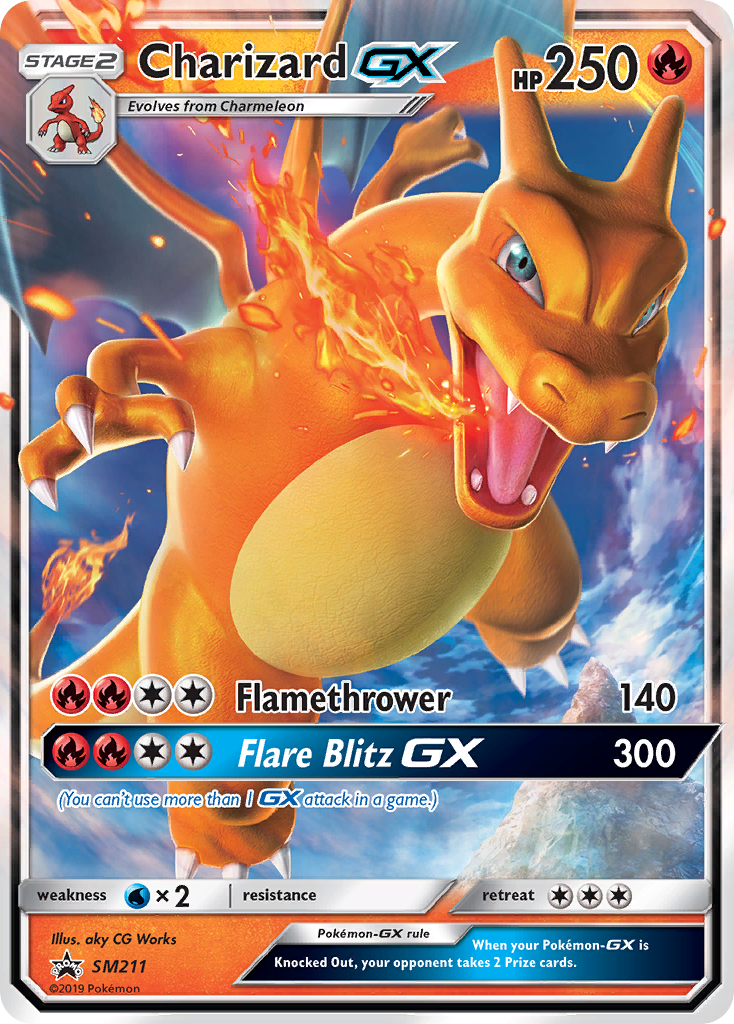 Charizard GX (SM211) [Sun & Moon: Black Star Promos] | GnG Games