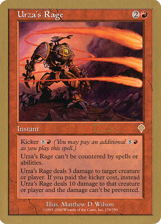 Urza's Rage (Jan Tomcani) [World Championship Decks 2001] | GnG Games