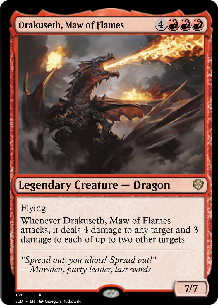 Drakuseth, Maw of Flames [Starter Commander Decks] | GnG Games