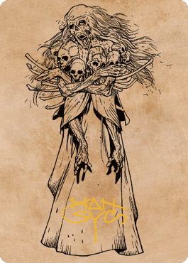 Myrkul, Lord of Bones Art Card (73) (Gold-Stamped Signature) [Commander Legends: Battle for Baldur's Gate Art Series] | GnG Games