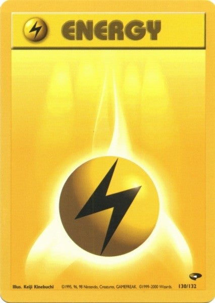 Lightning Energy (130/132) [Gym Challenge Unlimited] | GnG Games