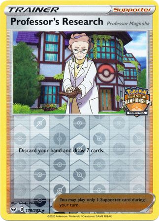 Professor's Research (178/202) (Regional Championship Promo) [Sword & Shield: Base Set] | GnG Games