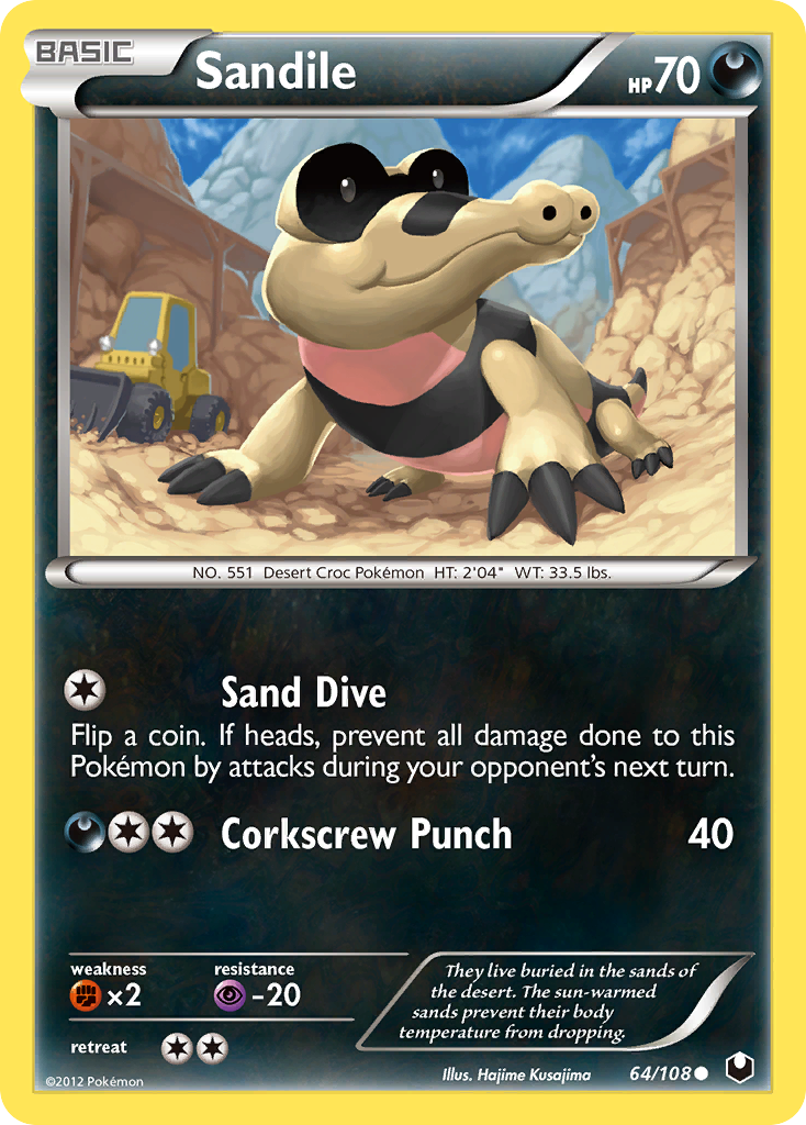 Sandile (64/108) [Black & White: Dark Explorers] | GnG Games