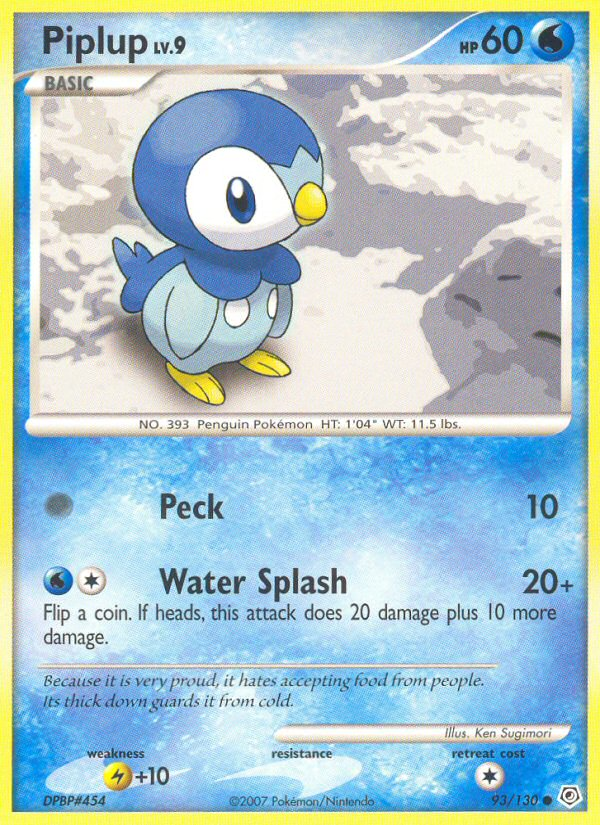 Piplup (93/130) [Diamond & Pearl: Base Set] | GnG Games