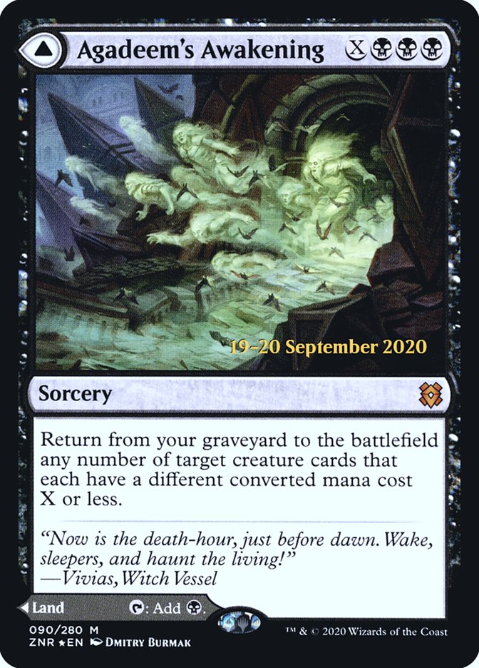 Agadeem's Awakening // Agadeem, the Undercrypt  [Zendikar Rising Prerelease Promos] | GnG Games