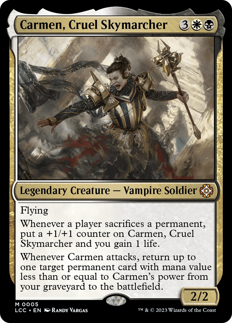 Carmen, Cruel Skymarcher [The Lost Caverns of Ixalan Commander] | GnG Games