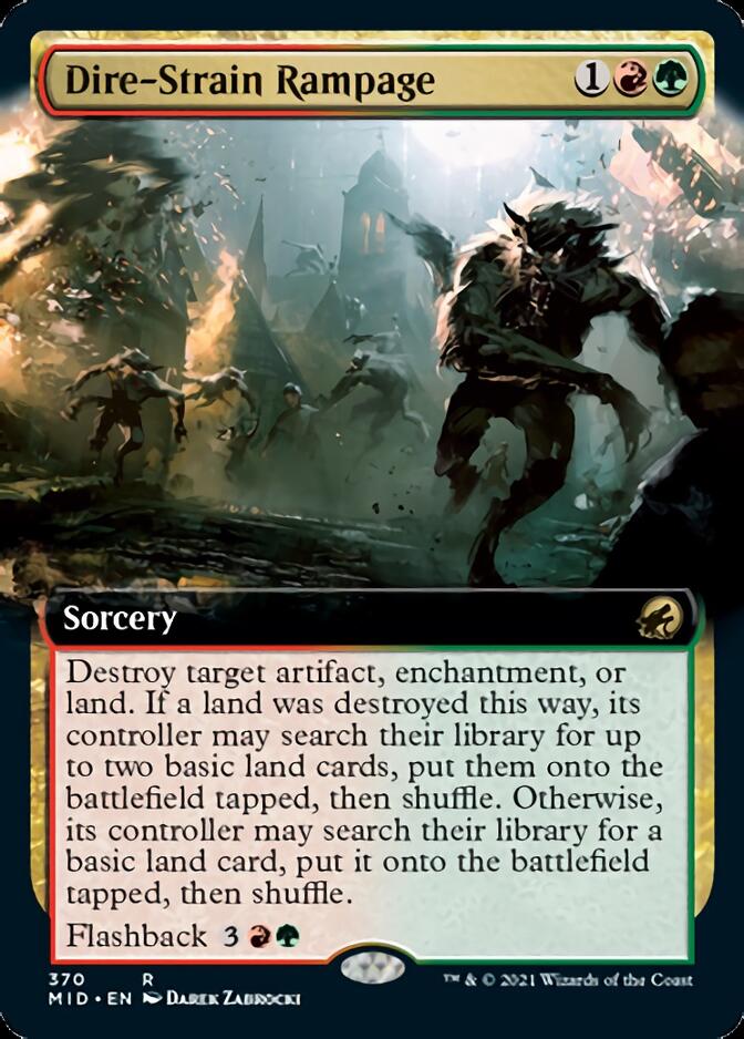 Dire-Strain Rampage (Extended) [Innistrad: Midnight Hunt] | GnG Games