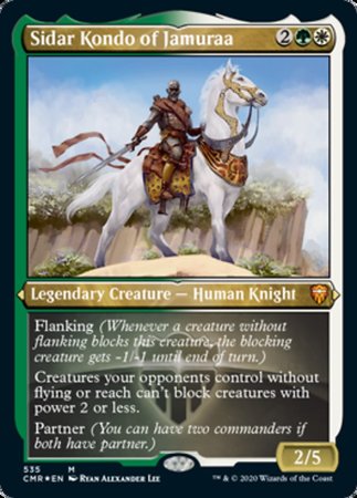 Sidar Kondo of Jamuraa (Foil Etched) [Commander Legends] | GnG Games