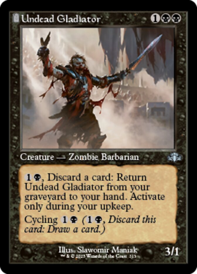 Undead Gladiator (Retro) [Dominaria Remastered] | GnG Games