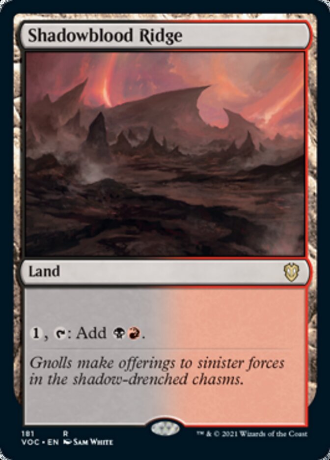 Shadowblood Ridge [Innistrad: Crimson Vow Commander] | GnG Games