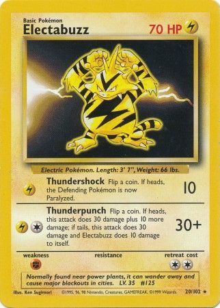 Electabuzz (20/102) [Base Set Unlimited] | GnG Games