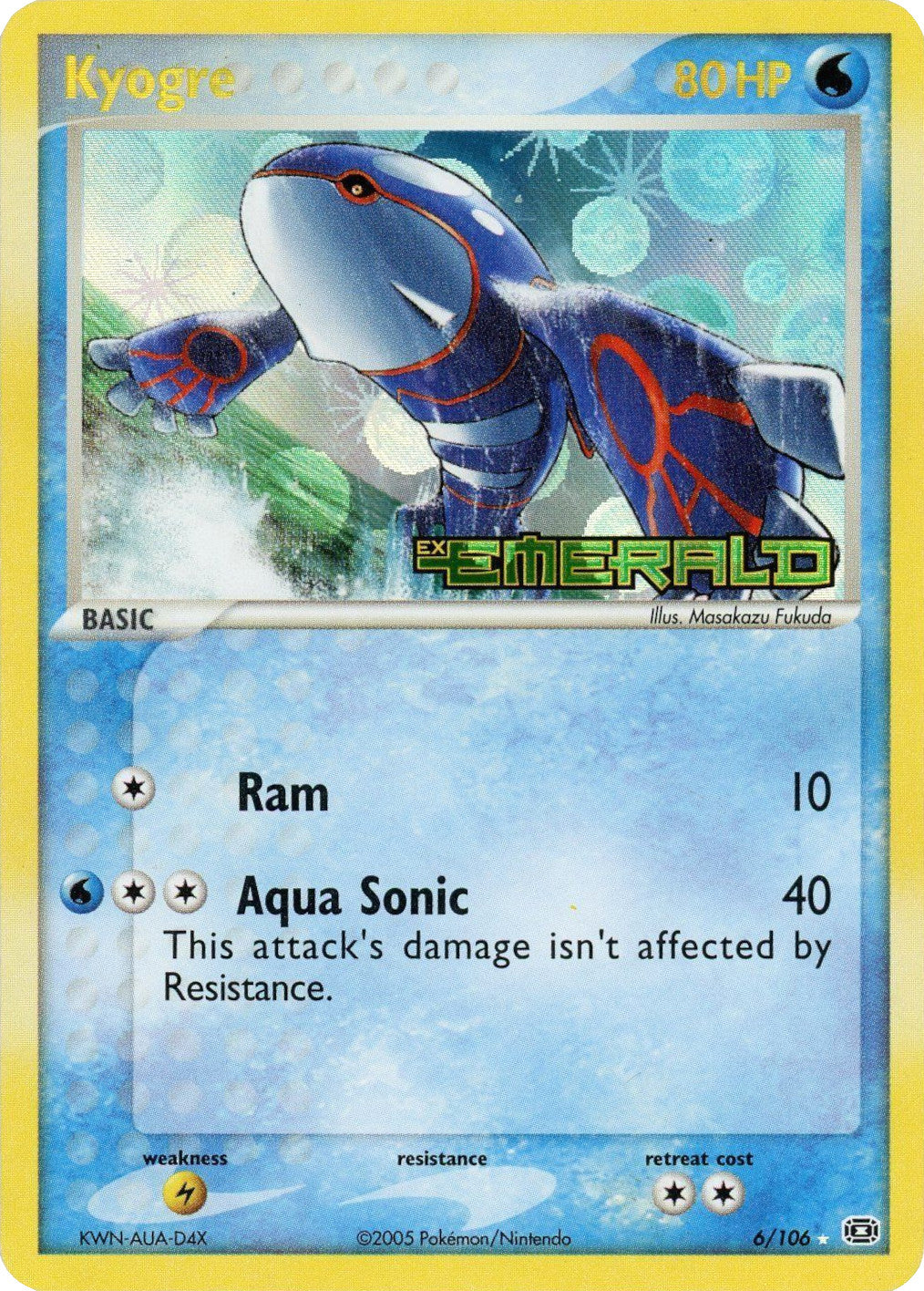 Kyogre (6/106) (Stamped) [EX: Emerald] | GnG Games